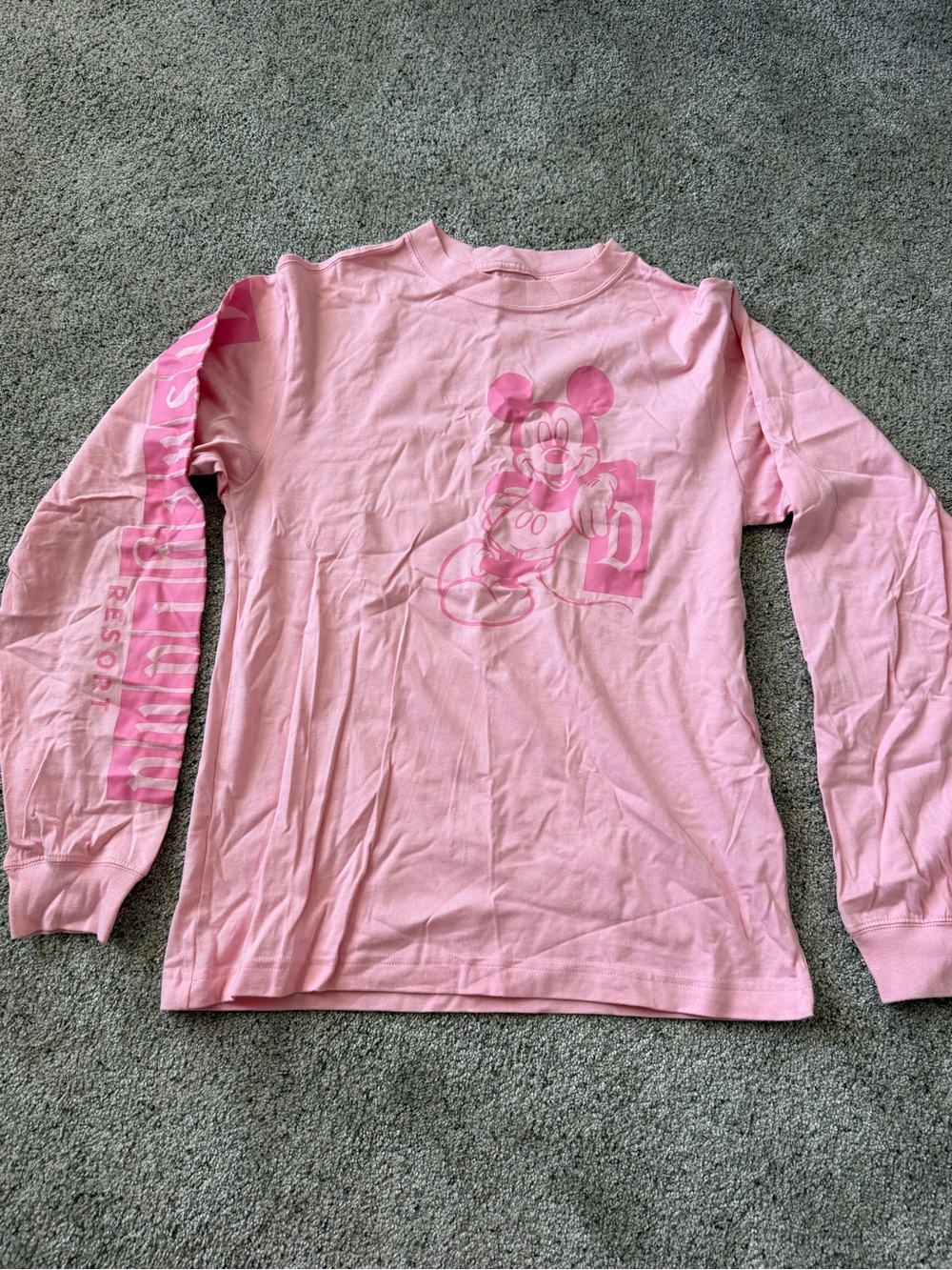 Disney Pink Mickey Mouse Long-Sleeve Shirt